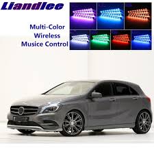 Liandlee Eclairage Colore Led Lueur Pour Mercedes Benz A Mb W168 W169 W176 Sous Tableau De Bord Sieges Interieurs Aliexpress