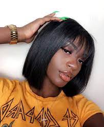 Pin By Lavish Locs Hair Company On Hair Short Human Hair Wigs Short Bob Wigs Wigs With Bangs