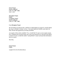 . written on company letterhead, bearing the . company seal and authorized person's original signature). Download Request For Permission To Reprint Article Letter Templates And Open With Microsoft Word 2003 2007 2010 Or 2013
