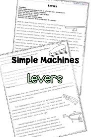 Simple Machines Levers Students Will Read The Nonfiction Text To Learn About The Fulcru Middle School Lesson Plans Upper Elementary Resources Simple Machines