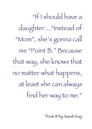 If I Should Have A Daughter Instead Of Mom She S Gonna Call Me Point B Because That Way She Knows That No Matter Wha Cool Words Forever Book My Poetry