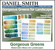 Mixing Watercolor Landscape Greens With Daniel Smith