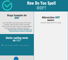Correct Spelling For Mop Infographic Spellchecker Net