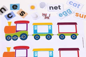 Turn alphabet learning into alphabet fun with the carson dellosa alphabet train bulletin board set! Sound Out Words With Phonics Trains Playtime Learning