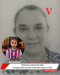 ♢La abuela paterna de Magnolia Bustos, la niña de 2 años desaparecida en Asunción, fue retenida este viernes en el Aeropuerto Internacional Silvio Pettirossi cuando se disponía a abordar un vuelo con