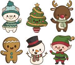 See christmas cartoons stock video clips. Cartoon Characters Christmas Sticker Tenstickers