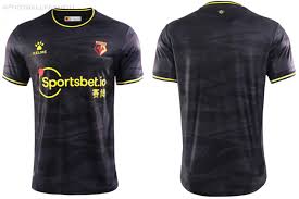 Watford's 20/21 third shirt is an all black crewneck affair. Watford Fc 2020 21 Kelme Third Kit Football Fashion