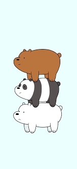 We Bare Bears Wallpaper For Iphone X Kartun Hewan Beruang Kutub