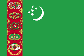Sie besteht aus einem grünen flaggentuch mit einen senkrechten rotbraunen streifen nahe dem mast, darauf fünf reich verzierte symbole und zwei gekreuzte ölzweige, und in der. Nationalflagge Turkmenistan Flagge Turkmenistan Landesflagge Turkmenistan Informationsseite Von Konsulate De Bestellen Kaufen Einkauf