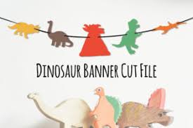Download Dinosaur Banner Party Decor Cricut Graphic By Somefinngraphics Creative Fabrica
