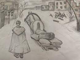 Рисунки про блокаду ленинграда