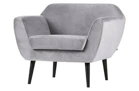 Sit down to your favorite shows in style for years to come. Rocco Arm Chair Velvet Light Grey