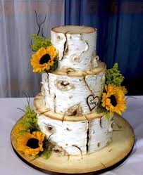 Love This Rustic Sunflower Wedding Sunflower Wedding Cake Sunflower Themed Wedding