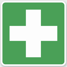 First Aid Symbol Stickers White Cross On Green Sticker Zazzle Com Green Sticker White Crosses Symbols