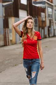 Taking outfit photos with your phone. Buy Women S Football Jersey Outfit Cheap Online