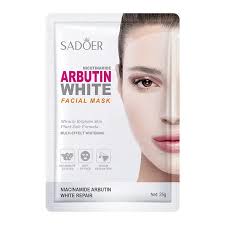 OEM ODM SADOER Nicotinamide Arbutin Facial Mask Moisturizing Sheet Mask for  Face