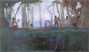 Sydney Long Art Nouveau And Symbolist Painter Landscape Paintings Australian Art Art Gallery