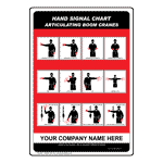 Crane Hand Signals Chart Safety Signs From Compliancesigns Com