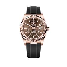 Find great deals on ebay for rolex sky dweller white gold. Rolex Sky Dweller Rose Gold Chocolate Dial Rubber Strap 326235 Wrist Aficionado