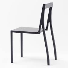 Heel Chair By Nendo Made From Wood And Lacquered In Black The Heel Chair Has Two Straight Legs At The Front While The Pair Chair Furniture Chair Furniture