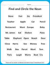 Find free printable worksheets here and prepare for success! Nouns Worksheet 2 Your Home Teacher
