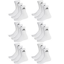 Bevor sie zum modetrend wurden, wurden diese strümpfe primär zum sport getragen. Adidas Cushioned Crew Socken Tennissocken 18 Paar S M L Xl Xxl Weiss Neu Ebay