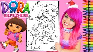 Lamborghini sheriff cars coloring pages. Coloring Dora The Explorer Isa Iguana Giant Coloring Book Page Crayola Crayons Kimmi The Clown Youtube