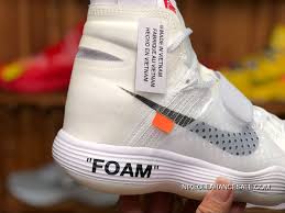 Off White X Nike React Hyperdunk 2017 Flyknit Triple White Ghosting Aj4578 100 Basketball Shoes For Sale Basketball Shoes Nike Creeper Sneakers