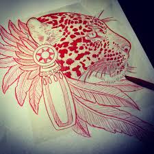 Aztec Jaguar Drawing Aztec Tattoo Designs Mayan Tattoos Aztec Tattoo