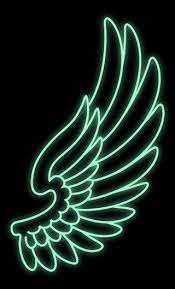 Removable El Wire Art Panels Angel Wings Art Glowing Art Wire Art