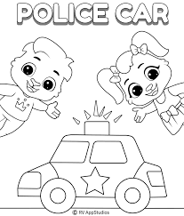 It tells the story of the optimistic and fearless bunny (judy hopps). Police Car Coloring Pages Print