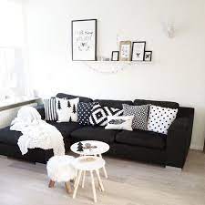 This kind of sofa estimate everywhere, including homes, hospitals, offices and rooms etc. How To Style A Black Sofa Black Sofa Living Room Black Couch Living Room Black Couch Decor