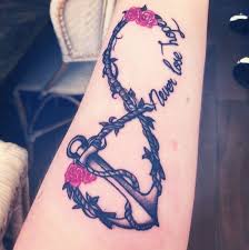 If you're looking for an infinity tat, take a look. Anchor Infinity Tattoos With Quotes Quotesgram