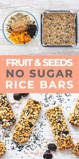 Sesame Puffed Rice Bars Recipe Recipe Healthy Homemade Snacks Cereal Recipes Cereal Bars Recipes