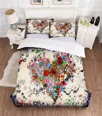 King size quilts & coverlets. Nordic Style 3d Boho Bedding Sheet Winter Bedroom Couple King Size Purple Quilt Duvet Cover Bed Pillowcases From Bdhome 63 08 Dhgate Com