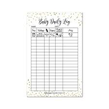 Newborn Baby Log Tracker Journal Book Infant Daily Schedule