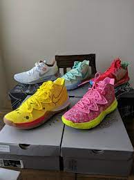 Kyrie 5 (gs) sbsp spongebob/patrick lotus pink. Nike Kyrie Irving Spongebob Collection Girls Basketball Shoes Irving Shoes Kyrie Irving Shoes