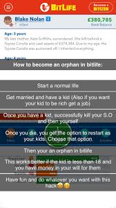 Check spelling or type a new query. How To Become A Orphan In Bitlife Useful Life Hacks Good To Know Instagram Story Ideas