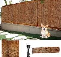 Amazon.com : Decorative Privacy Bamboo Fence,cover fence for ...