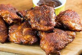 Smoked Chicken Thighs Bbqing With The Nolands