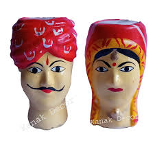 Buy Kanak Decor Set of Pieces Multi Color M Matki Diya Decorative Handmade  Clay Mitti Diya (Pack of 2, Red) Online at Low Prices in India