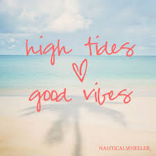 High Tides Good Vibes Summer Beach Quotes Ocean Quotes Beach Captions