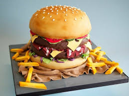 Pin By Victoria Lobo On Cerdo Burger Cake Burger And Chips Hamburger Cake
