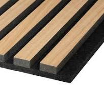 PANNELLO ACUSTICO IN LEGNO MDF E FIBRA DI POLIESTERE BASIC 2440x605x22mm  (ROVERE CHIARO) : Amazon.it: Fai da te