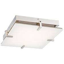 Ceiling fans cool off with a fan. Modern Led Flushmount Light With White Glass P1111 613 L Destination Lighting