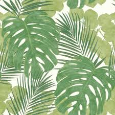 Huge monstera leaves and other jungle plant species are the focus of this wallpaper, with the rich green of the leaves contrasting against the bubblegum pink. Portfolio Xii Jungle Leaves Wallpaper Metallic Rasch 214628 Green For Sale Online Ebay