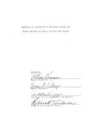 Franklin D. Roosevelt's Attitude Toward The Asian Empires of Great Britain and France - UNT Digital Library