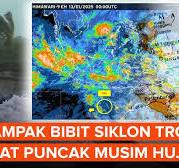 BMKG Deteksi Bibit Siklon Tropis 99S Saat Puncak Musim Hujan, Ini Dampaknya
