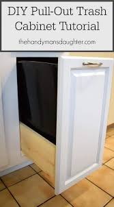 Commercial options are available, starting at around $63. Diy Pull Out Trash Can Cabinet Tutorial The Handyman S Daughter
