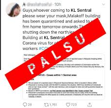 It's the place where locals shop and eat. Pejabat Malakoff Di Kl Sentral Tutup Akibat Penularan Covid 19 Ini Situasi Sebenar